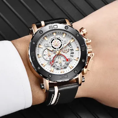 LIGE 9996 Top Brand Luxury Quartz Man Watch